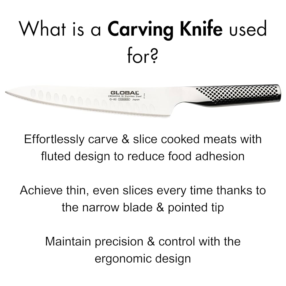 Amazon.com: Global 8 1/4 inch Hollow Ground Carving Knife